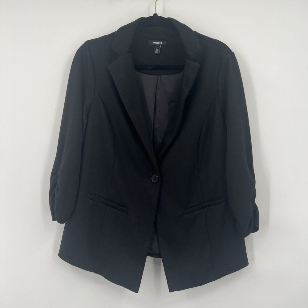 torrid Black Single-Button Blazer